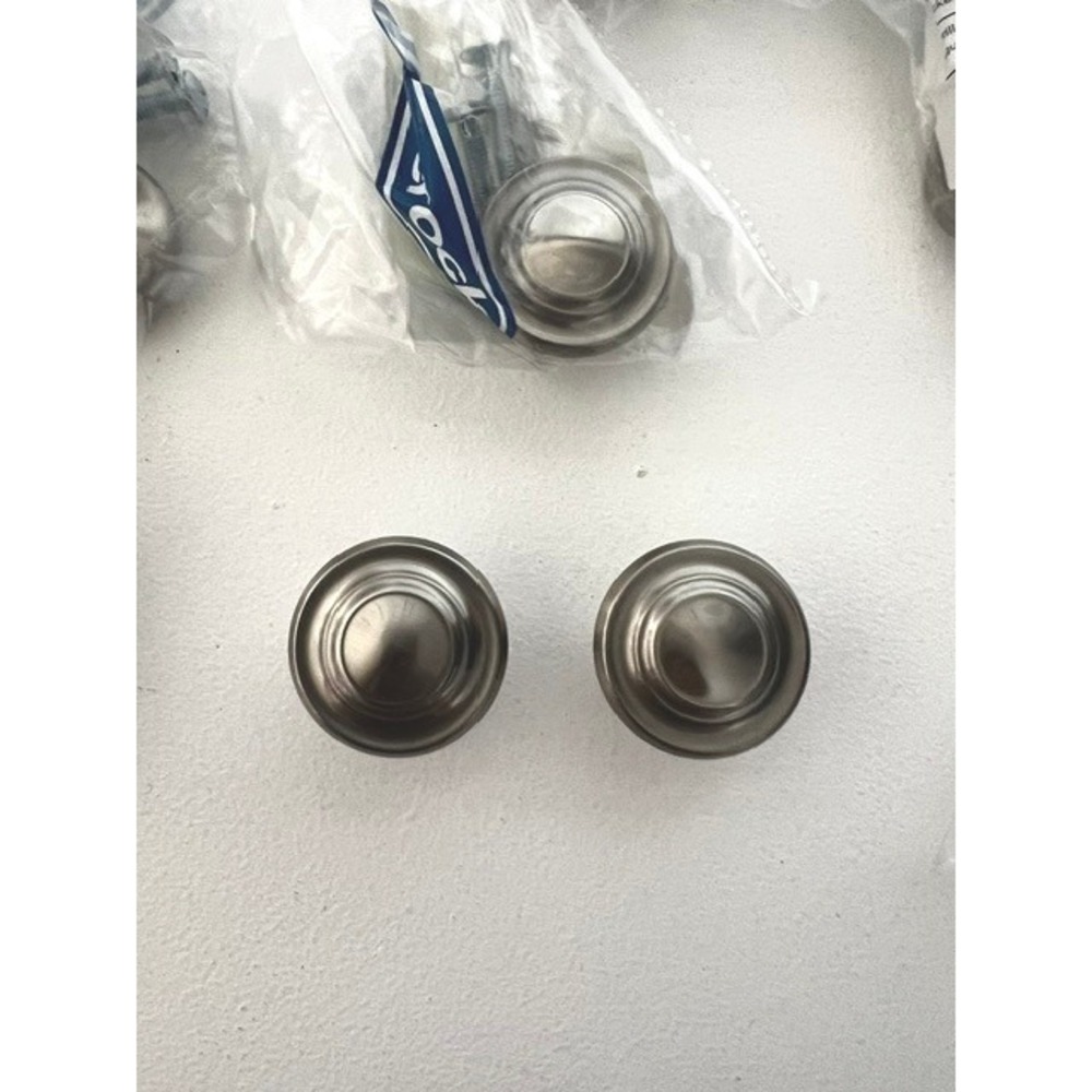 Amerock BP1586G10 1-3/8in Satin Nickel Cabinet Knobs Lot of 10 Round Hardware